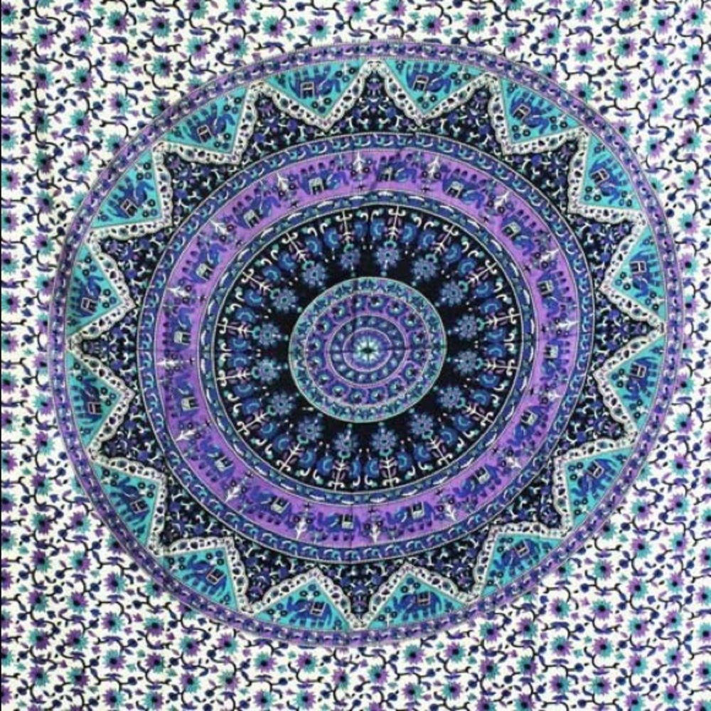 Purple Elephant Tapestry